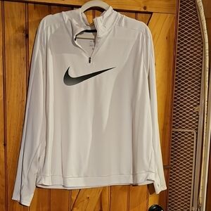 Nike White Quarter-Zip Pullover